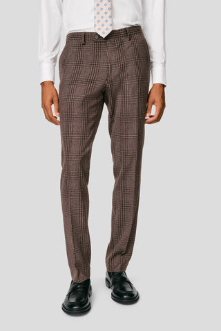 PRESTIGE brunt dobbeltradet jakkesæt tern PRESTIGE