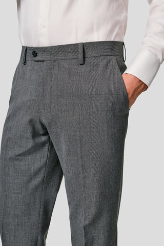 PRESTIGE grå habitbukser med tern MBO