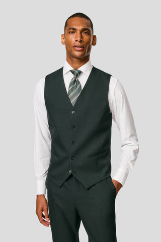 PRESTIGE grønt three-piece jakkesæt med tern PRESTIGE