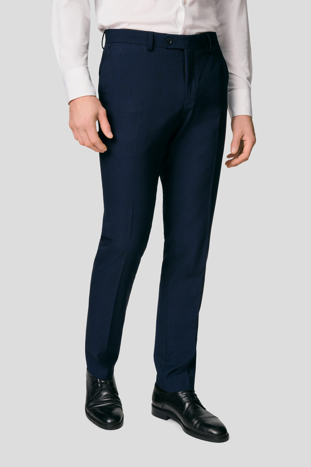 PRESTIGE navy habitbukser med tern MBO