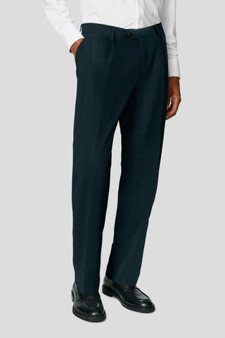 PRESTIGE navy habitbukser med sildeben MBO