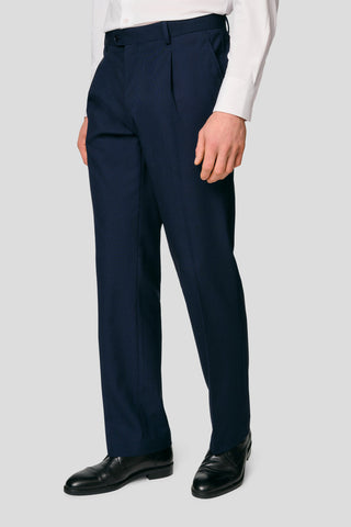 PRESTIGE navy habitbukser med tern MBO