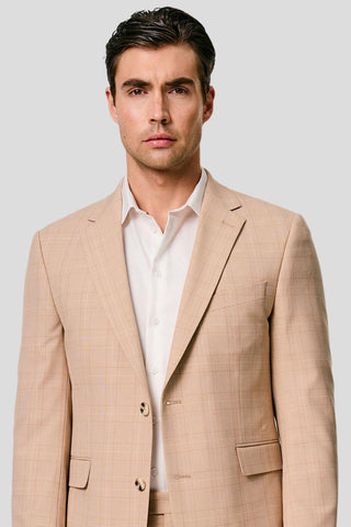 PRESTIGE sand blazer med tern MBO