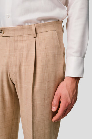 PRESTIGE sand habitbukser med tern MBO