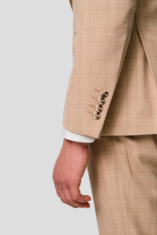 PRESTIGE sand blazer med tern MBO