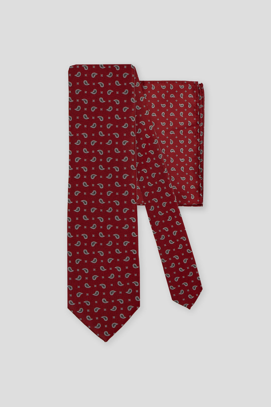 Slips & lommekluds pakke (Rødt dråbemønster) suitclub.dk