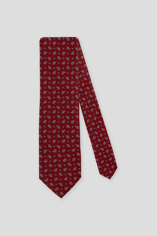 Rødt dråbemønstret slips PVD