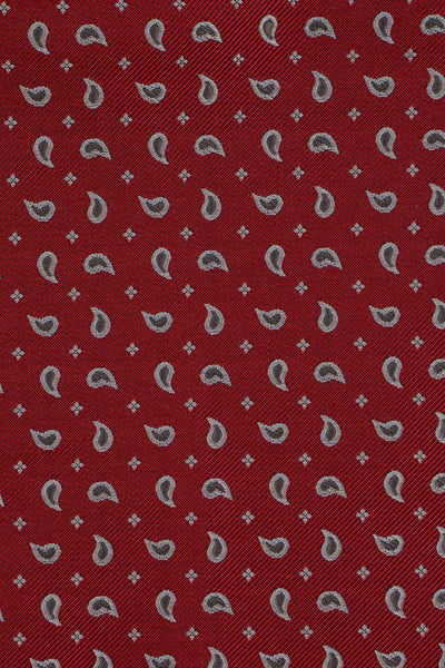 Rødt dråbemønstret lommeklud