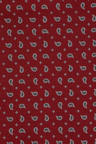 Rødt dråbemønstret lommeklud PVD