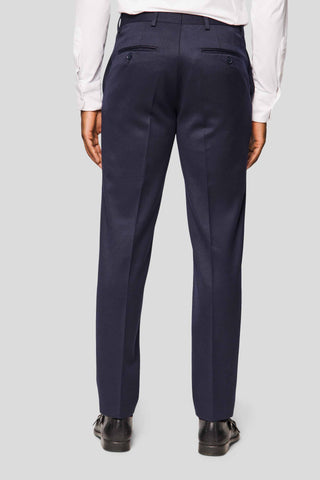 PRESTIGE navy dobbeltradet jakkesæt MBO