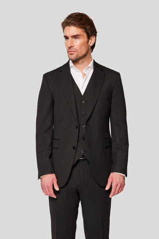PRESTIGE sort three-piece jakkesæt MBO