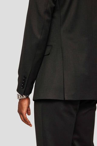 PRESTIGE sort dobbeltradet jakkesæt MBO