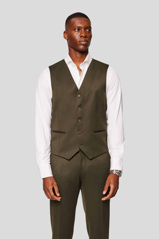 PRESTIGE grønt three-piece jakkesæt MBO