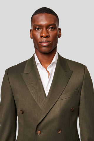 PRESTIGE grønt dobbeltradet jakkesæt PRESTIGE
