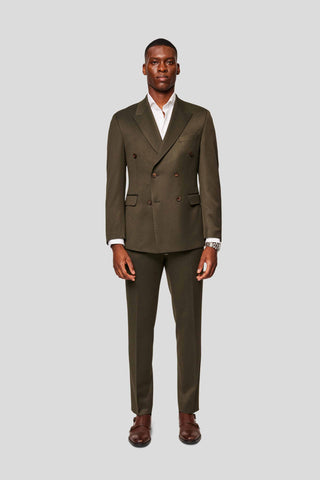PRESTIGE grønt dobbeltradet jakkesæt PRESTIGE