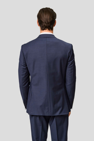 PREMIUM navy blazer med nålestriber MBO
