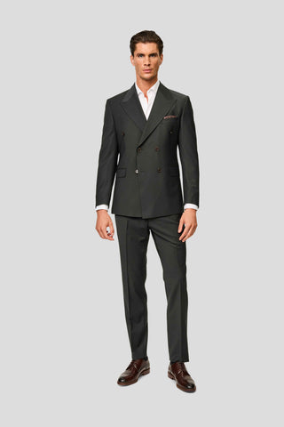 PREMIUM grønt dobbeltradet jakkesæt PREMIUM