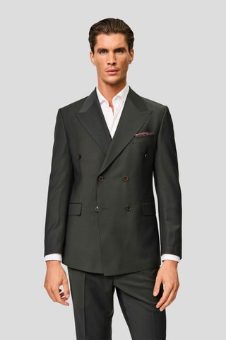 PREMIUM grøn dobbeltradet blazer MBO
