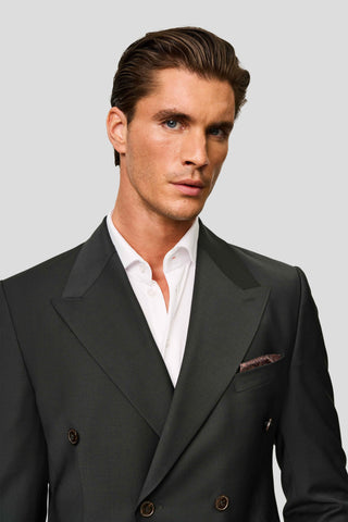 PREMIUM grøn dobbeltradet blazer MBO