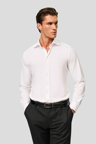 Signatur performance skjorte hvid slim Shirtmakers