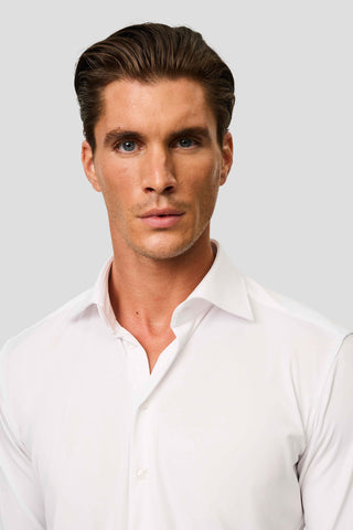 Signatur performance skjorte hvid slim Shirtmakers