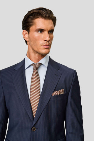 Signatur performance skjorte blå slim Shirtmakers