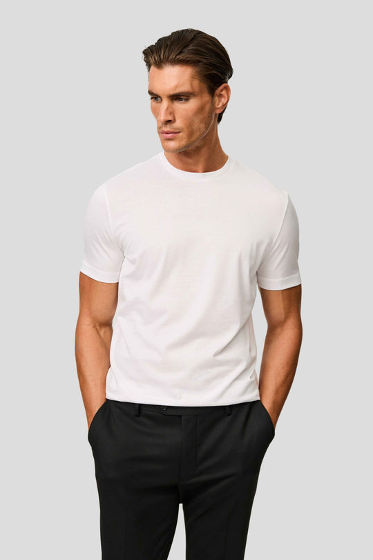 Hvid T-shirt SUIT CLUB