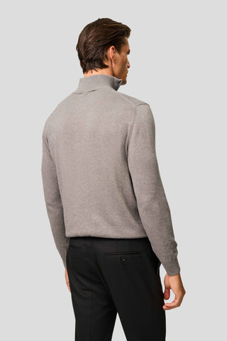 Grå half-zip striktrøje HVIID