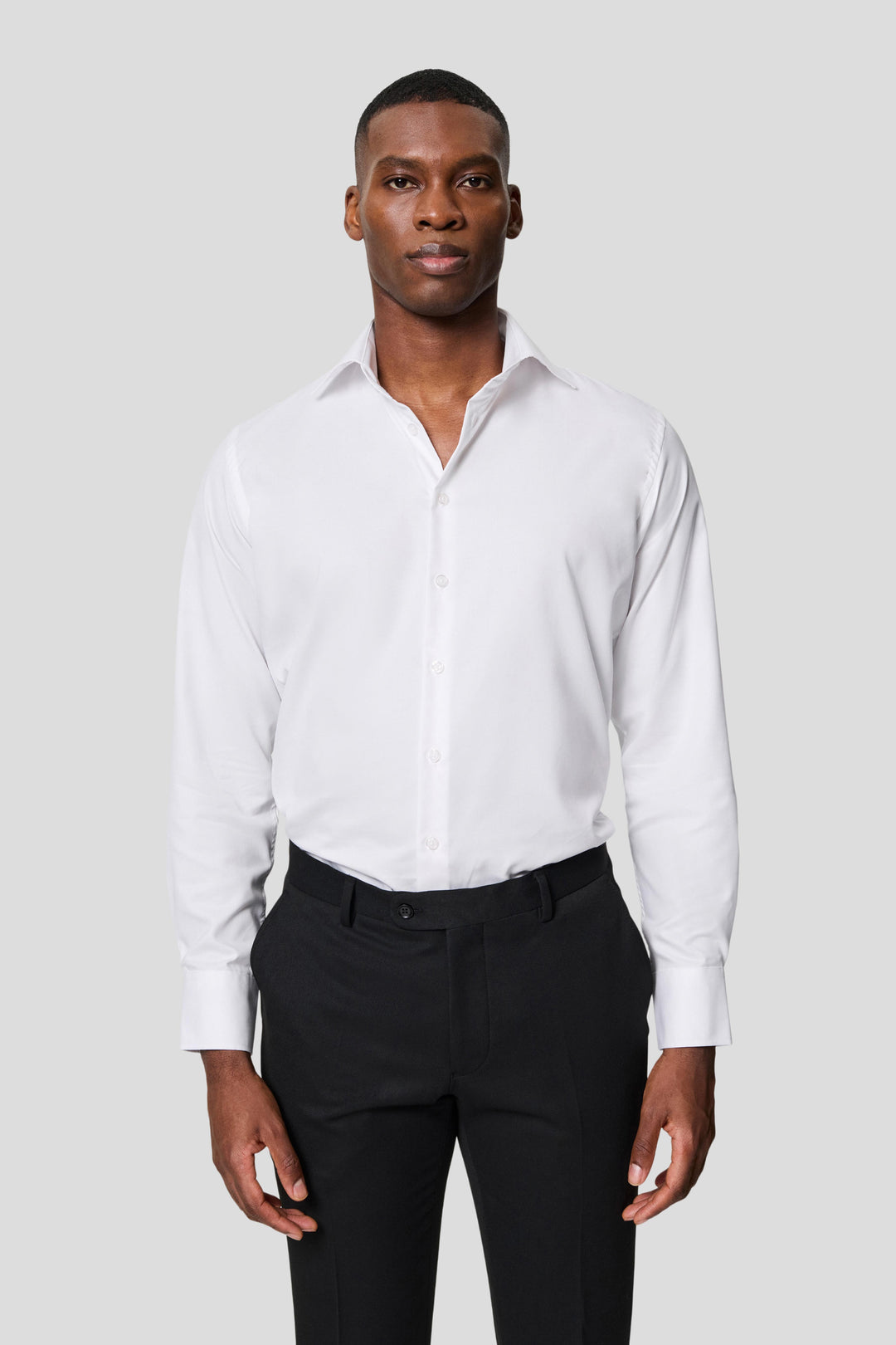 Signatur poplin skjorte hvid slim Shirtmakers