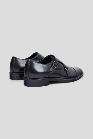 Sort dobbelt monk strap sko Ahler