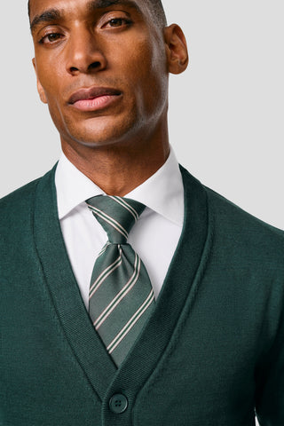 Mørkegrøn cardigan HVIID