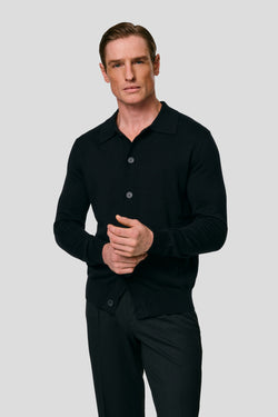 Sort polo cardigan