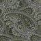 Grøn & hvid paisley slips