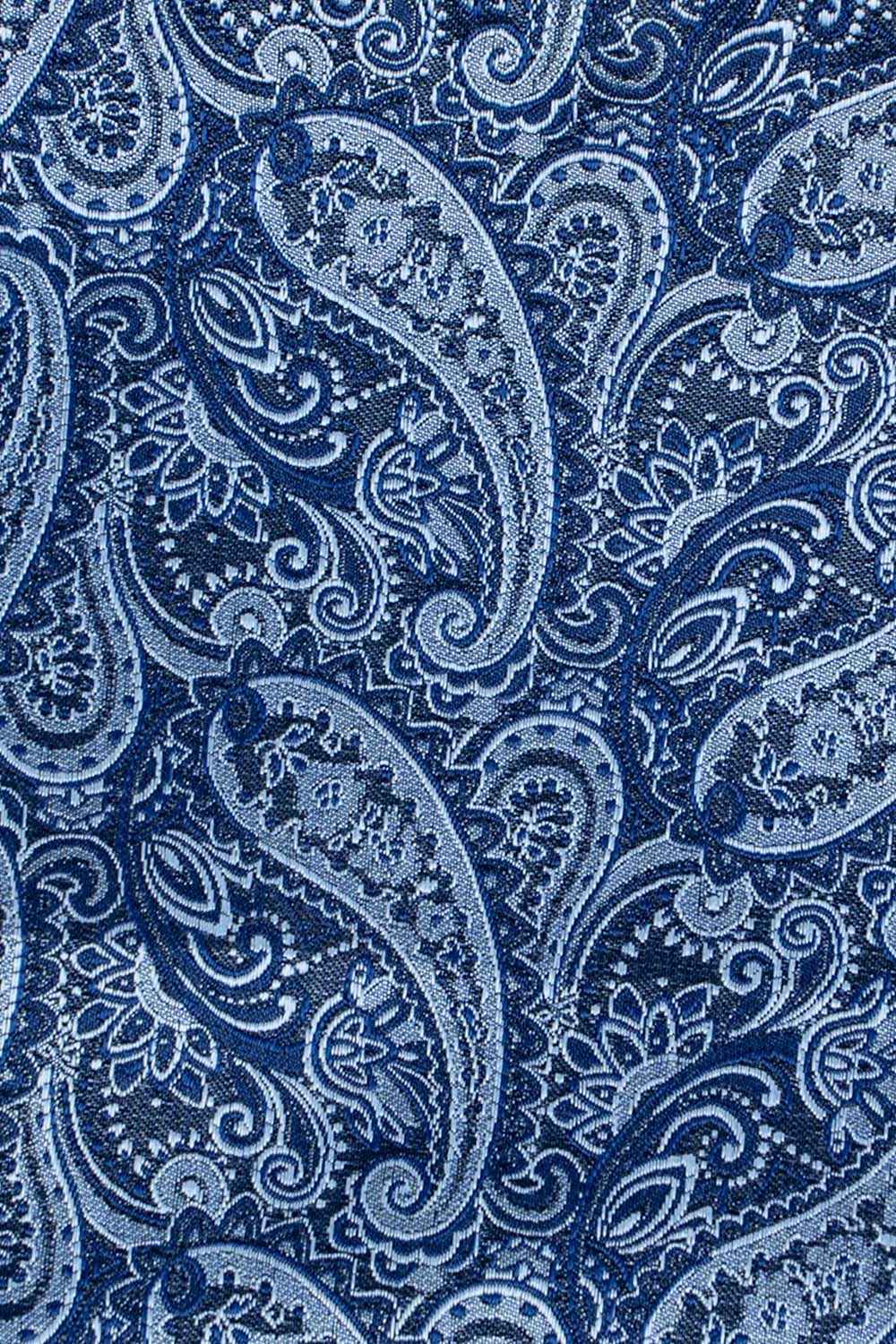 Blå paisley slips PVD