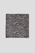Sort & beige paisley lommeklud