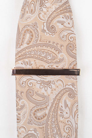 Børstet rosaguld slipsenål PVD