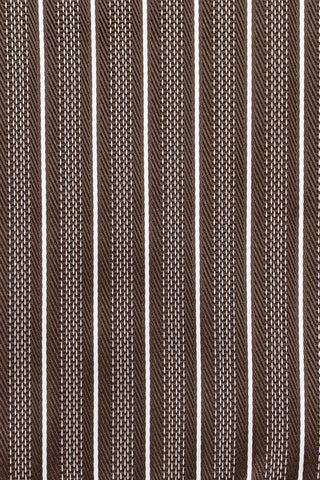 Brunt & hvid stribet slips PVD