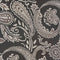 Slips & lommekluds pakke (Sort & beige paisley)