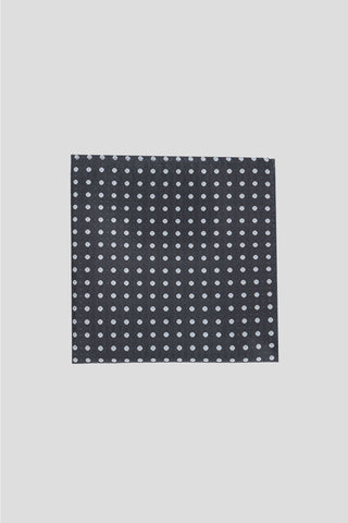 Grå lommeklud med prikker PVD