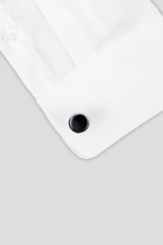 Sølv runde manchetknapper PVD