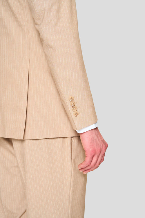PRESTIGE sand blazer med nålestriber
