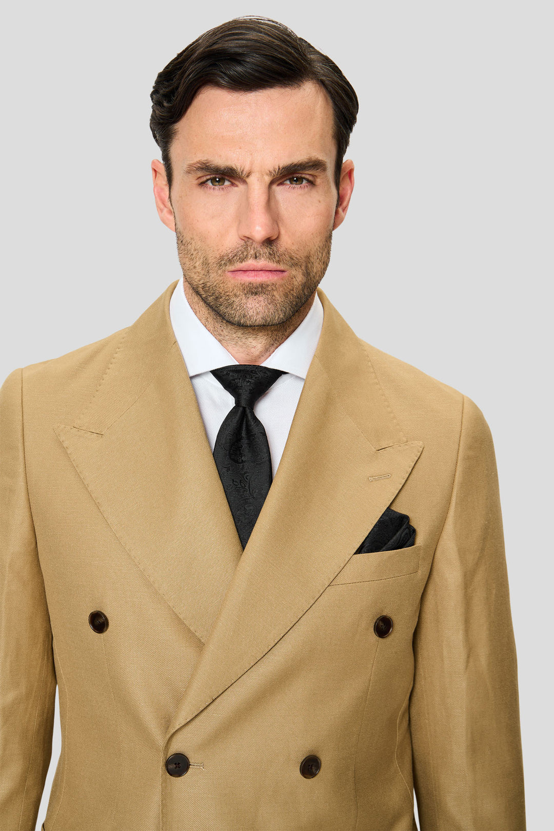 PRESTIGE camel dobbeltradet hørblazer
