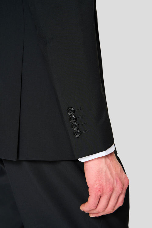 PREMIUM sort dobbeltradet blazer