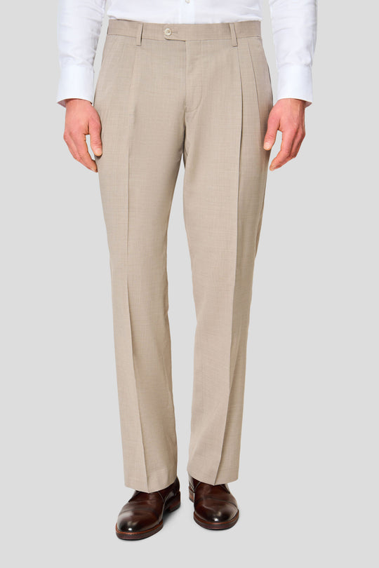 EXCLUSIVE sand three-piece jakkesæt