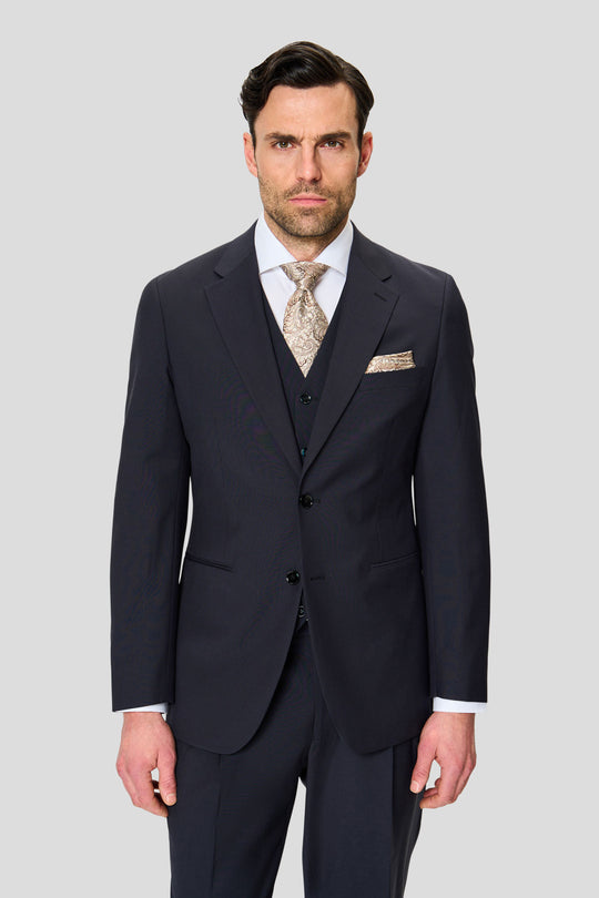 PREMIUM navy three-piece jakkesæt