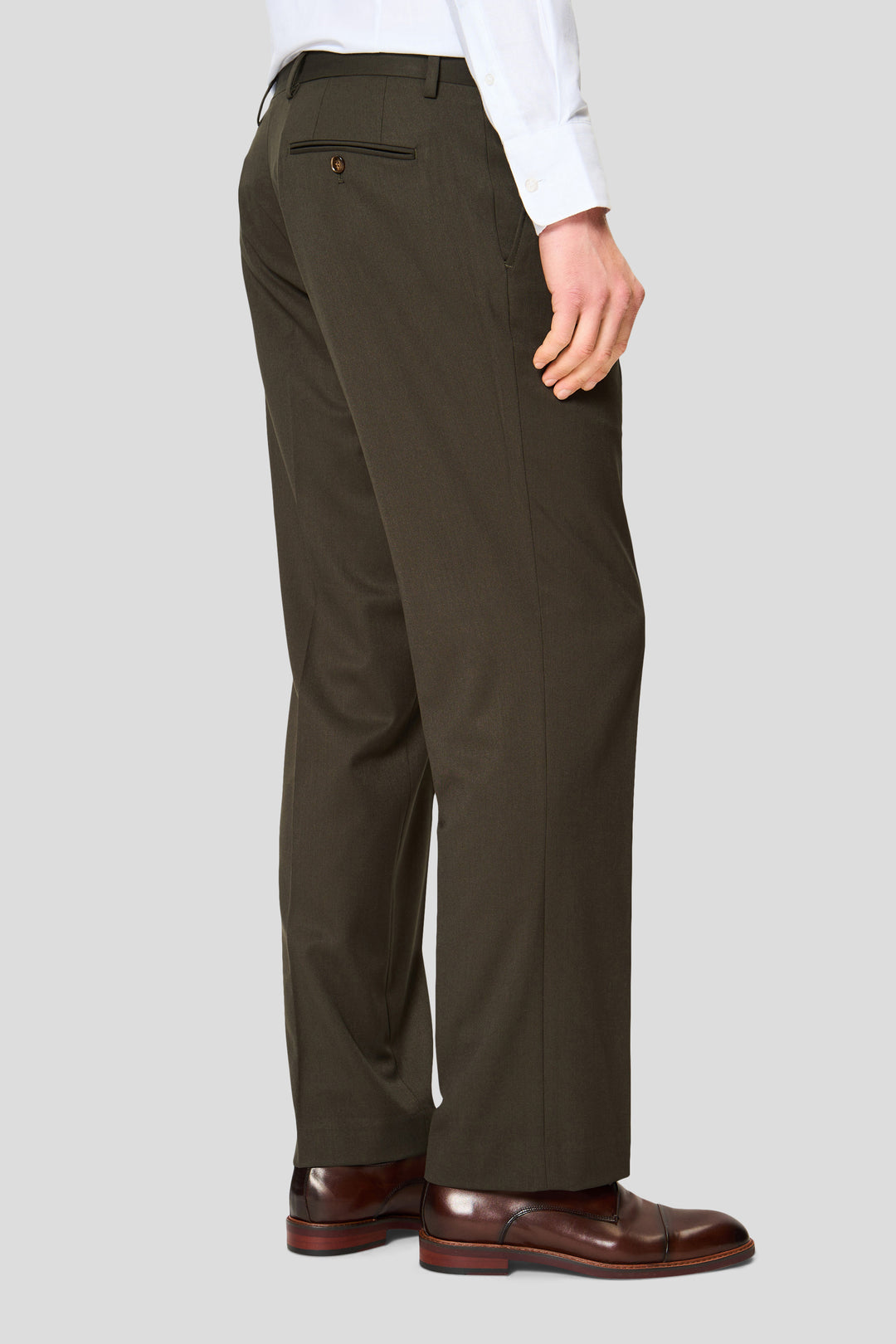 PRESTIGE grønne straight fit habitbukser 2.0