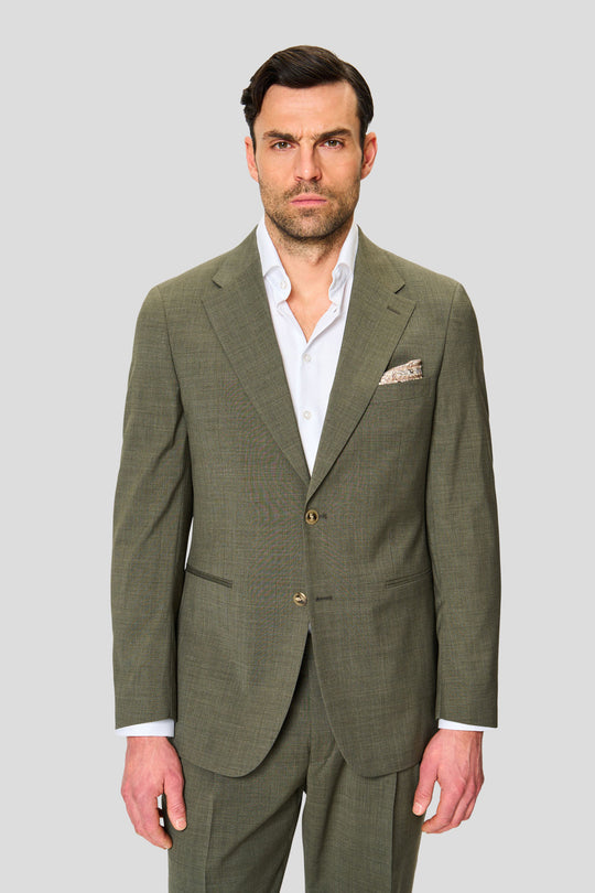 EXCLUSIVE grøn meleret blazer