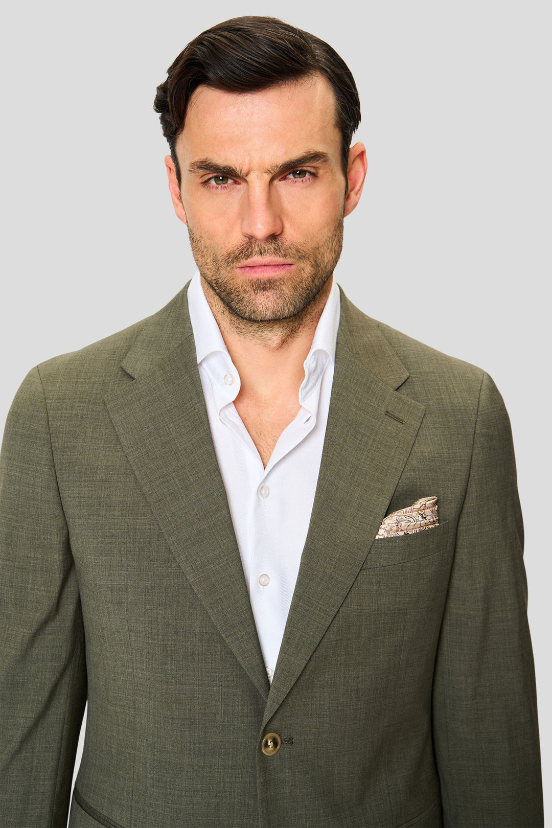EXCLUSIVE grøn meleret blazer