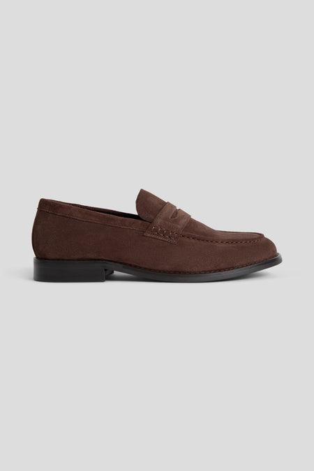 Brune loafers i ruskind 2.0