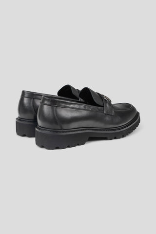Sort chunky loafer med buckle Ahler